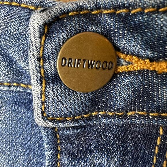 Driftwood Jeans Womens Size W27XL31 Classic Fit Medium Wash Distressed Raw Hem - Picture 12 of 16